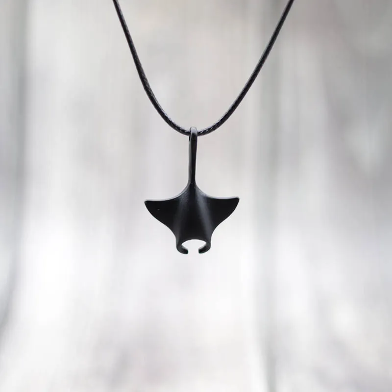 Collar Manta Ray, collar con colgante de animales del océano ...