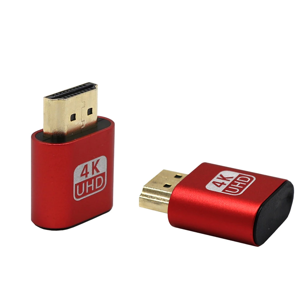 Прямая поставка 2 шт. 4K HDMI DDC EDID Подключаемая штепсельная вилка VGA виртуальный