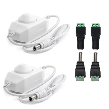 

DC 12V-24V 6A LED Strip Dimmer Switch PWM Dimmer Controller DC Jack Adapter Connector LED Connector LED Controller for RGB