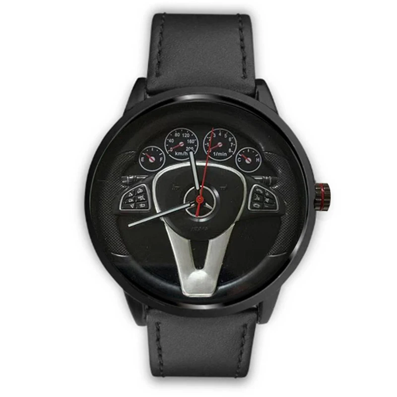 Black leather 2 Новые повседневные классические прецизионные Модные мужские кварцевые часы Роскошные гоночные нержавеющая ремешок Часы повседневные спортивные - Цвет: Black leather 2
