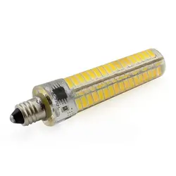 Световая база E11 светодиодный Диммируемый силиконовый Светодиодная лампа в форме кукурузы лампа 136 светодиодный s SMD 5730 Epistar чип 220v 200 V-240 V
