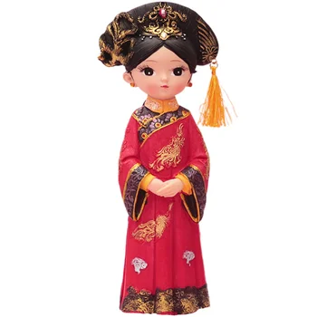 

Chinese Queen Desktop Ornament Vintage Wedding Decoration Resin Palace Style Adornment Figurines Gift for Home Store