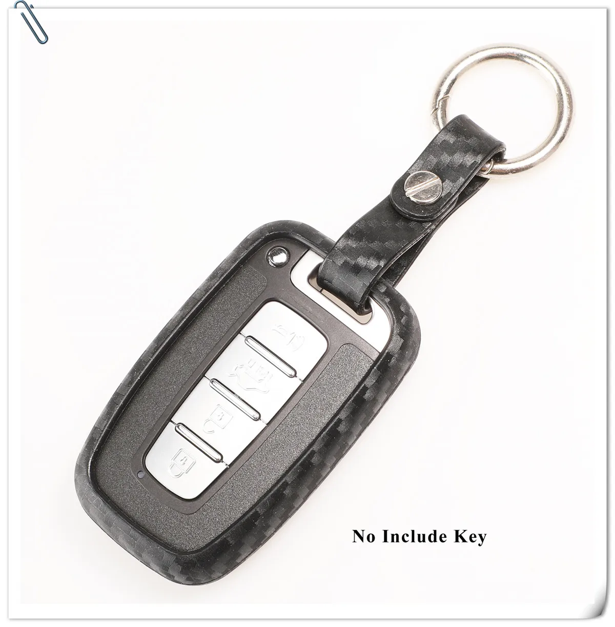 Keyforkess astuccio portachiavi remoto in Silicone in fibra di carbonio per Kia K2 K5 Sportage Forte Hyundai IX35 Sonata Genesis Veloster Elantra - Haa569b2baeaa4440be76260f3479026dS