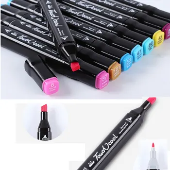 

Manga Professional Color Pens Watercolor Dual Tip Brush Pen Graffiti Sketch Markers Pen Drawing Painting Stationery Art Supplies