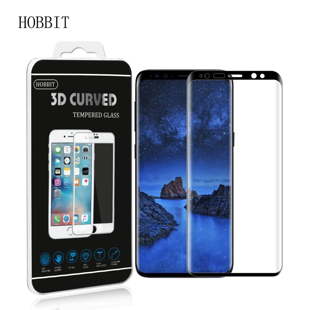 Для samsung Galaxy S9 0,3 мм 2.5D 3D изогнутое полное покрытие 9H Закаленное стекло протектор экрана для S9 Plus 3d полное покрытие пленка