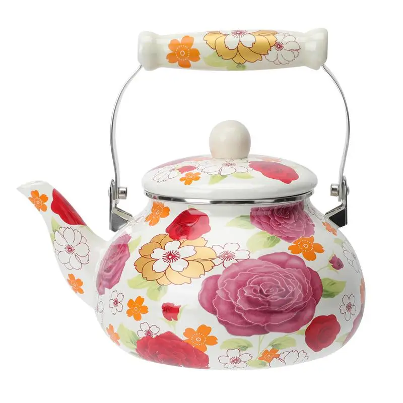 2.5L Enamel Teapot Durable Heating Water Kettle Kitchen Thickened | Дом и - Цена: 1 678,35 руб.