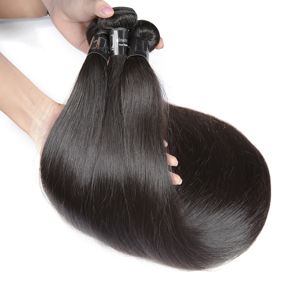 [HJ Weave beauty] OneCut волосы P бразильские волосы плетение пряди прямые 8-40 дюймов P remy волосы для наращивания натуральный цвет