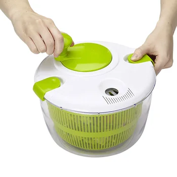 

Kitchen Tools Salad Spinner Dryer Vegetables Fruits Dryer Large Capacity Manual Lettuce Rinsing Drying Drainer Wash Basket