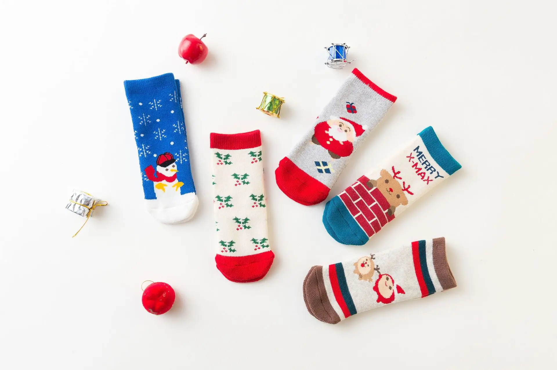5 пар, рождественские детские носки детские осенне-зимние носки с героями мультфильмов для девочек, детская школьная Спортивная одежда для маленьких мальчиков плотная теплая одежда