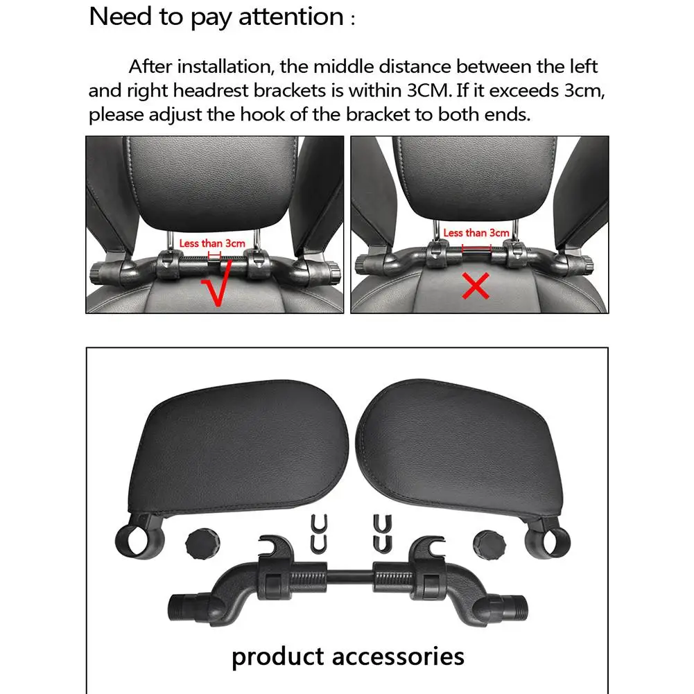 FISHTEC - Repose Tête de Voiture Universel – Confortable et Ajustable –  Oreillers de Cou, Coussins, Appuie Tete Voiture pour Adultes/Enfants - Câle