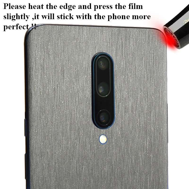 Задняя крышка для OnePlus 7 7T Pro 6 6T матовая металлическая наклейка защитная пленка