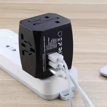 

Global Pass Conversion Plug Socket Large 3Usb Converter Plug Universal Travel Power Adapter Smart Power