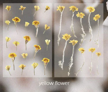 yellow flower 2 листа Ретро цветок лист завод маркер стикер Дневник канцелярские ПВХ наклейки s для скрапбукинга, школьные принадлежности Bullet Journal sl2203 - Цвет: yellow flower