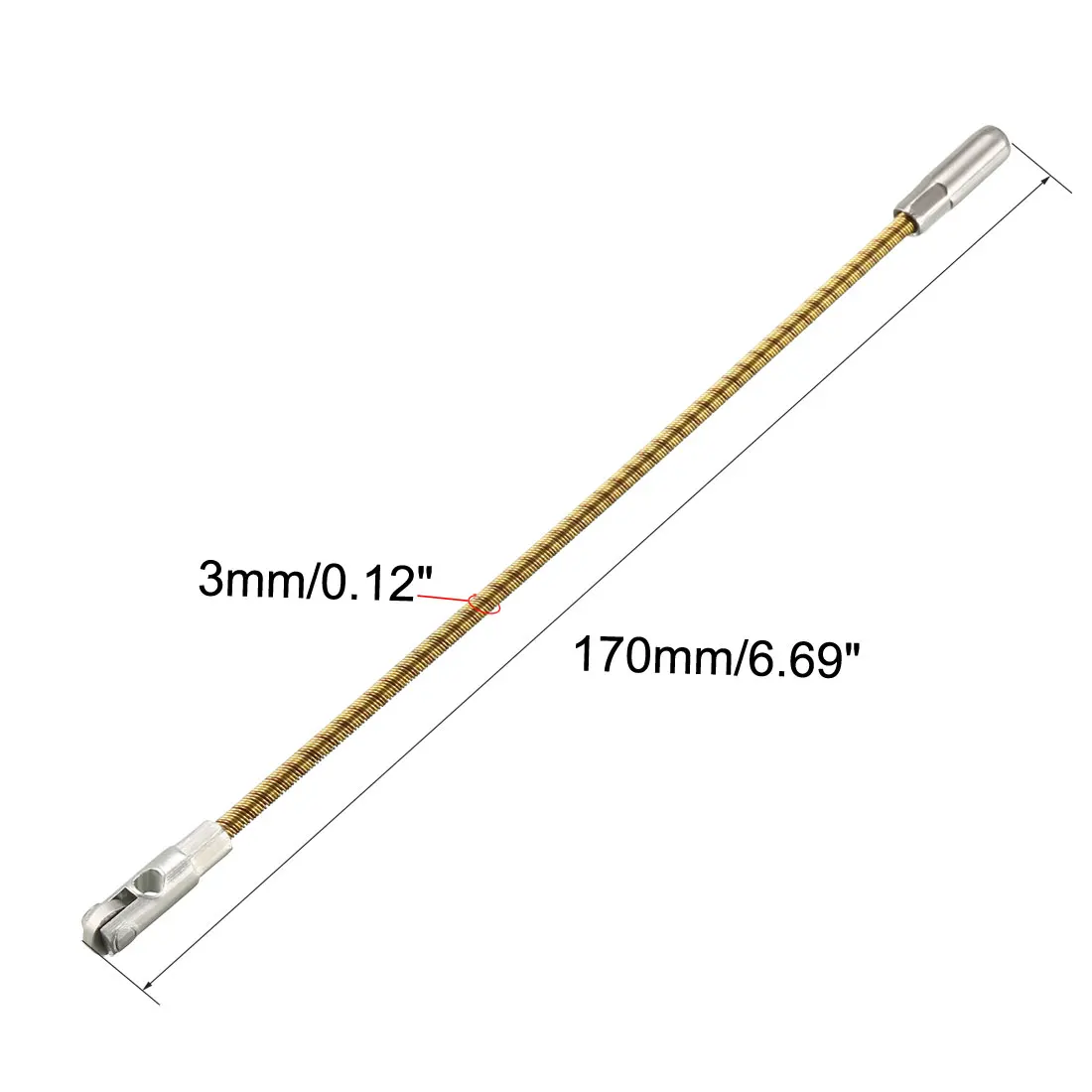 Uxcell 170 мм/6,69 дюймов Гибкая замена ленты наилучшая леска кабельный Съемник с роликом для 3 мм протяжная проволока Threader