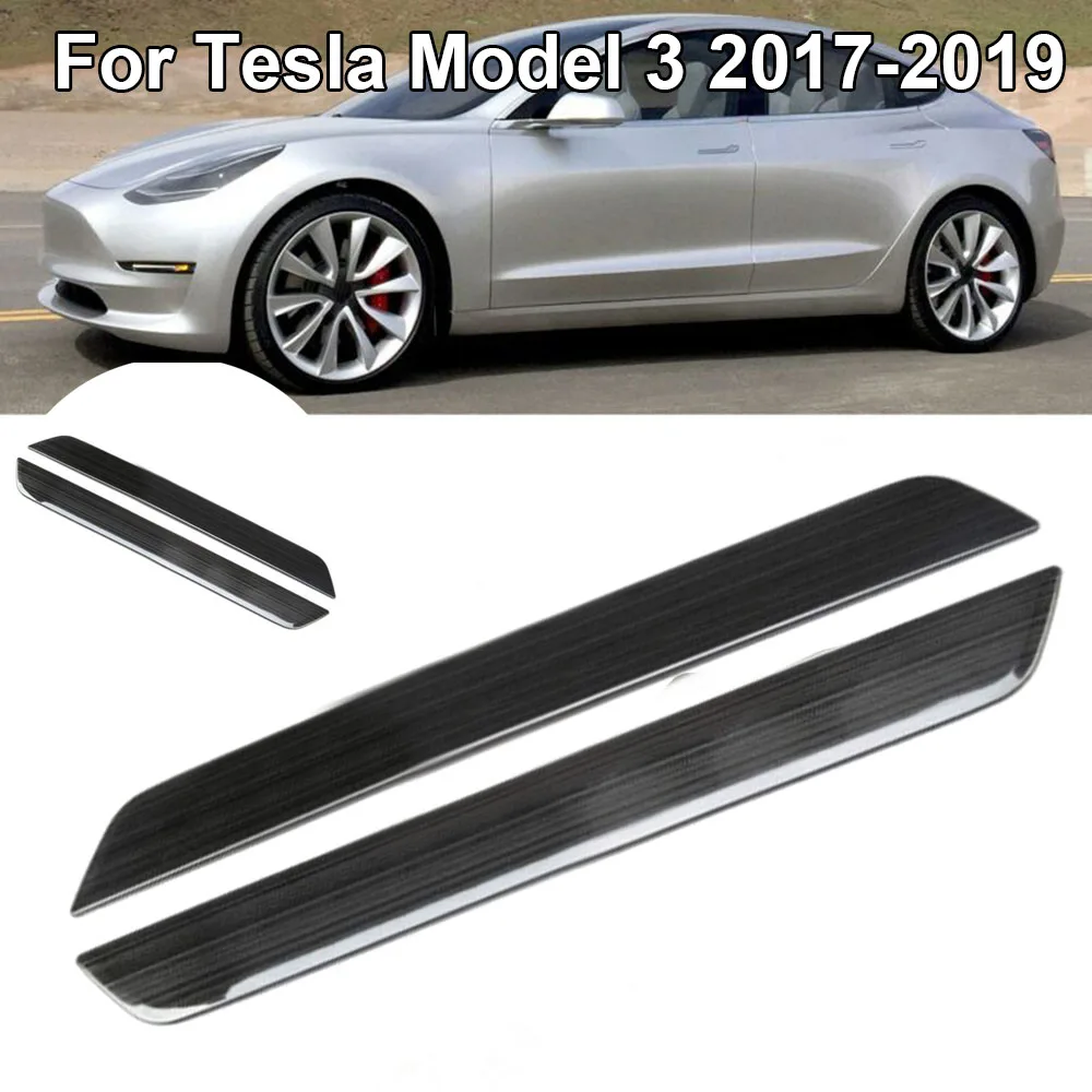 Защита порога автомобильной двери из нержавеющей стали для Tesla модель 3