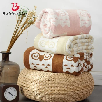 

Bubble Kiss Leisure Plush Blanket Modern Design Cartoon Pattern Sofa Blanket Baby Sleeping Blanket Soft Home Blankets For Beds