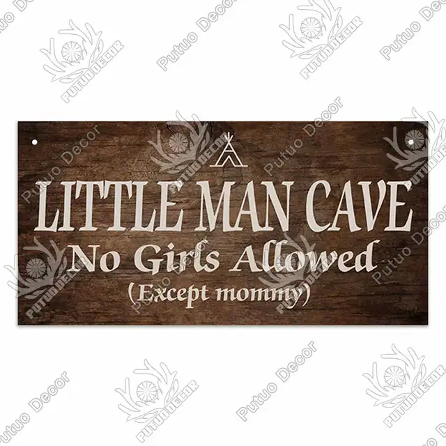 Funny Man Cave Suspendu Plaque Cadeau Home Bar Pub Sign Personne ne sortira sobre cadeaux