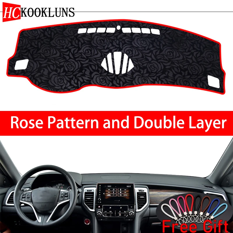 Rose Pattern For Honda urv AVANCIER 2017 Dashboard Cover Car Stickers Decoration Accessories Interior Decals | Автомобили и
