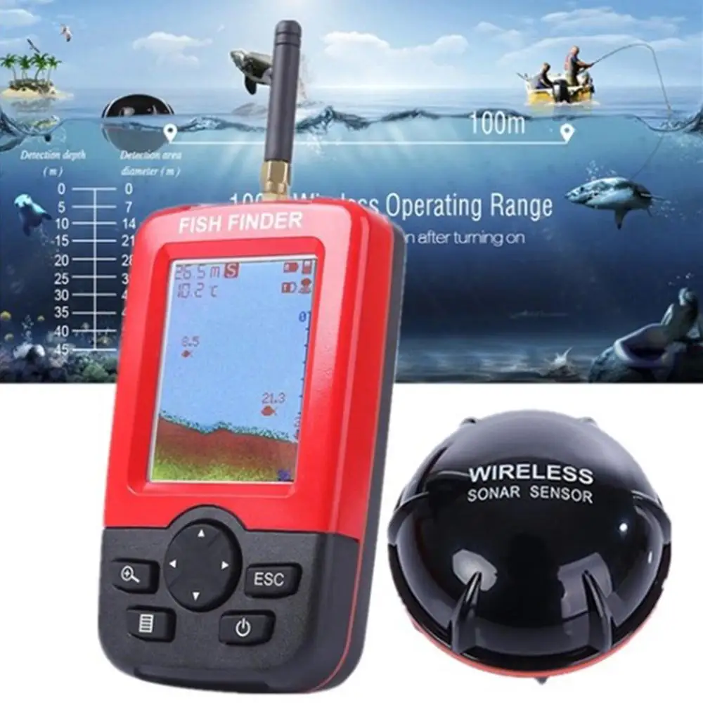 Review 2020 Upgraded Portable Fish Finder Echo Sounder Sonar Echo