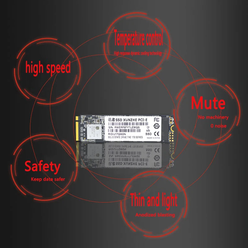 NVMe PCIE M.2 твердотельный накопитель 128G 256G 512G 1 ТБ жесткий диск настольных SSD