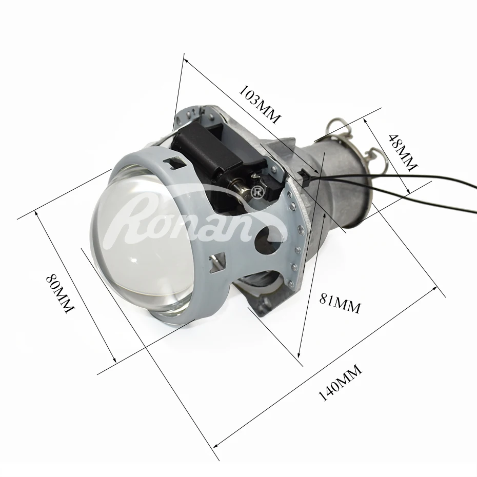 Ronan стиль 3,0 hella 5R h7 Би-ксеноновые линзы проектора использовать светодиодный H7 лампы фары автомобиля для модернизации автомобиля