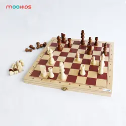 Chessmen коллекция переносная доска деревянная игра складная игрушка Международный шахматный набор большого размера смешная настольная игра