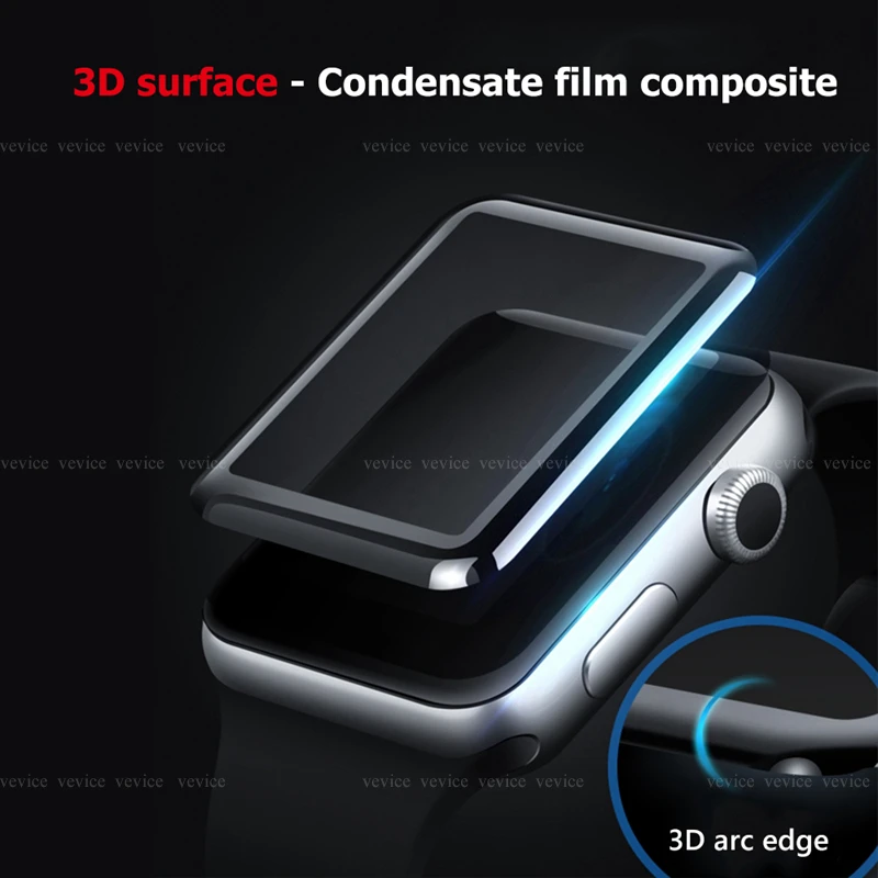 Изогнутый 3D полный экран композитный утолщенный гидрогель для iWatch 5 4 40 мм 44 мм не стекло для Apple Watch 1 2 3 серии 38 мм 42 мм