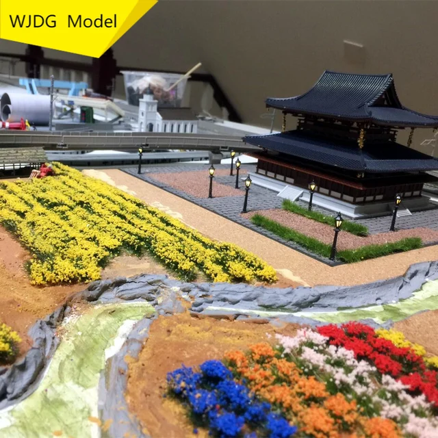 WJDG Model 28 bouquet mounting vegetation simulated grass of scene platform material petal model DIY handmade scene making 1