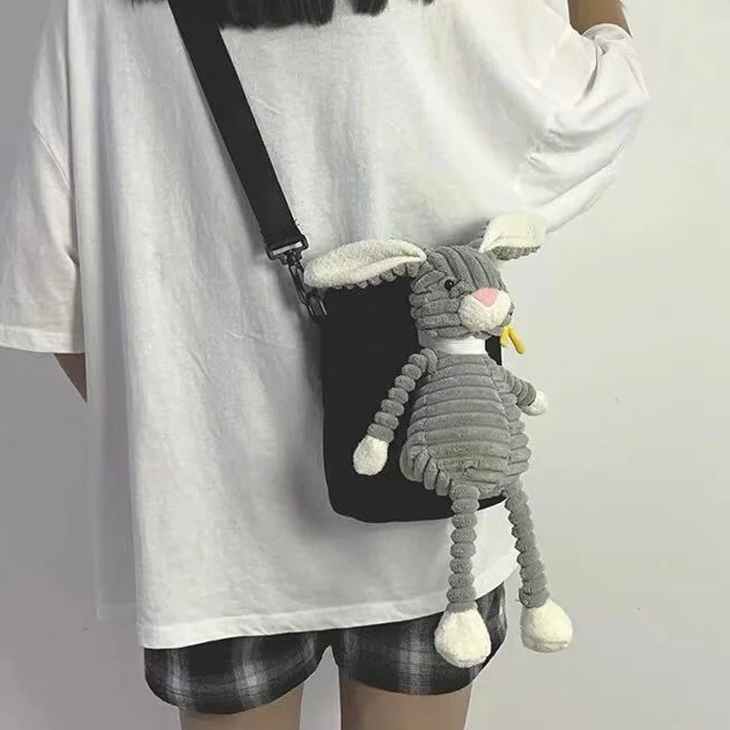 

Japanese Style Plush Cartoon Small Bag For Women 2020 Canvas-bag Shoulder Bag Girls Crossbody Bags Cute Bolsas Femininas Bolso