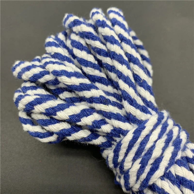 5yards/lot 6mm Cotton Cord Rope Eco-Friendly Twisted Rope High Tenacity Thread DIY Textile Craft Woven String Home Decoration cotton rope