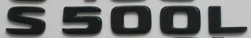 Gloss Black Черный глянец эмблемы для Mercedes S400L S500 S500L S600L S560 S450 4matic - Цвет: Gloss Black