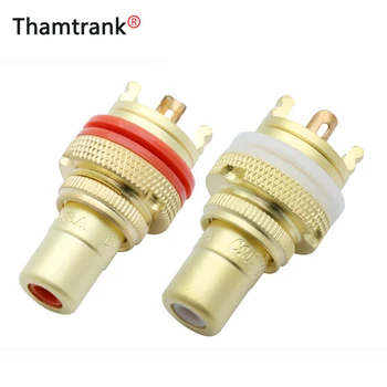 

100pcs/lot RCA Female Jack Socket Gold Plated Amplifier Speaker RCA Soldering Chassis AV Terminal Phono Cable Wire Connector