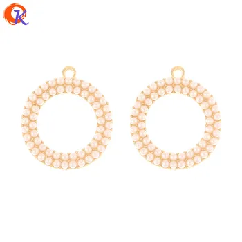 

Cordial Design 50Pcs 22*25MM Jewelry Accessories/Hand Made/Charms/Imitation Pearl/DIY Making/Earring Connectors/Earring Findings
