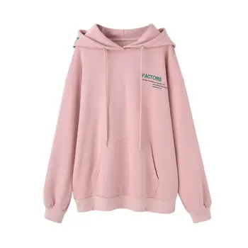 

Autumn Women Hooded Plus Size Harajuku Moletom Korean Sweet Pullover Fleece Long Sleeve Pocket Hoodies