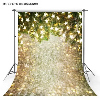 

Christmas Photography Backdrop Gold Glitter Broken Light Shine Tree Holiday Party Home Decorn Children Background Photobooth