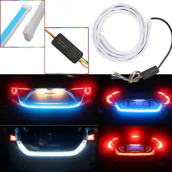 

Car LED Strip Trunk Area Illumination Rear Brake Backup Turn Signal Light Waterproof 120cm Accesorios Para Auto Light Bar