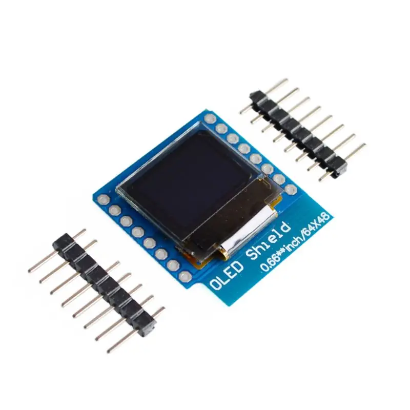 0 66 дюймовый oled экран ЖК модуль дисплея 64X48 IIC/I2C fo WEMOS D1 MINI M4YE|Печатные платы| |