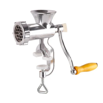 

Manual Meat Grinder Sausage Beef Noodle Mincer Aluminium Alloy With Tabletop Clamp Home Kitchen Tools