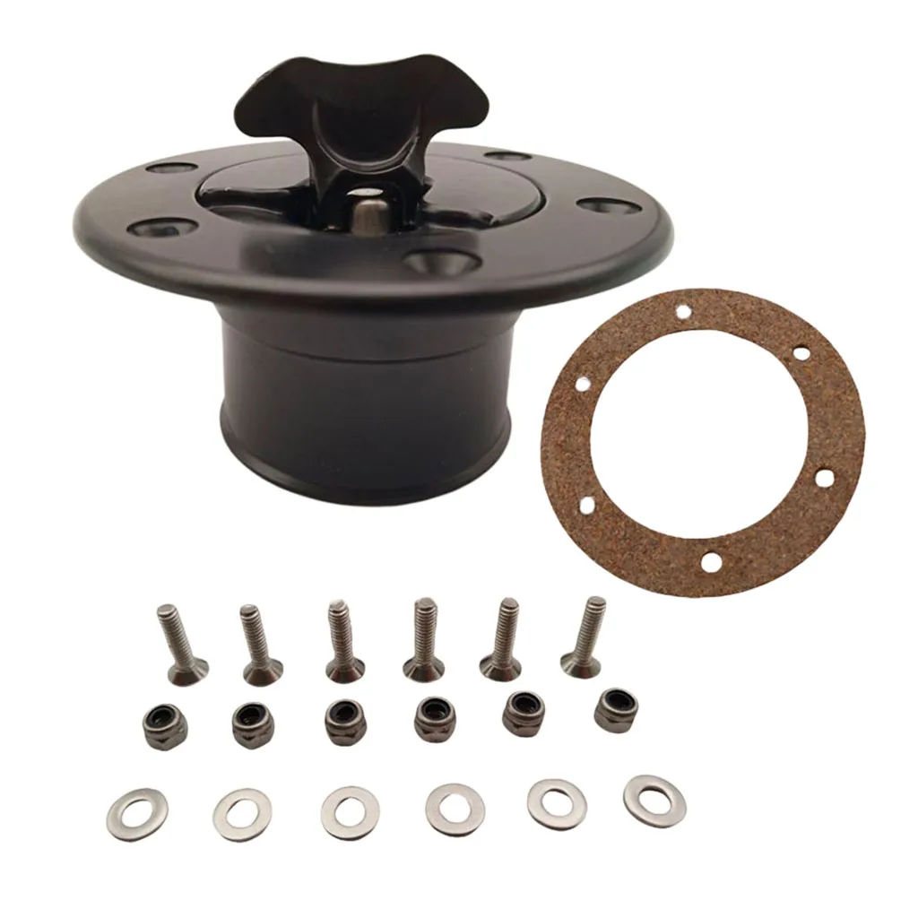 Aluminum Alloy Fuel Cell Fuel Surge Tank Cap Flush Mount 6 bolt ID 35.5mm