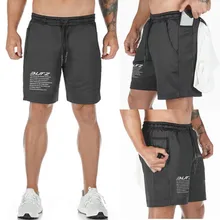 Новинка, летние мужские дышащие быстросохнущие шорты для фитнеса, бодибилдинга, мужские повседневные бегуны, шорты до колен