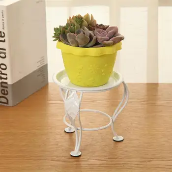 

Iron Small Pot Stand Flower Stand Plants Stand Outdoor Indoor Succulent Pot Holder for Bedroom Garden