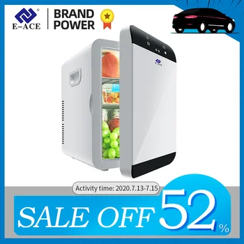 

E-ACE M08 Car Refrigerator Low Noise Mini Auto Fridge Freezer Cooling Box Food Fruit Storage Fridge for House Outdoor