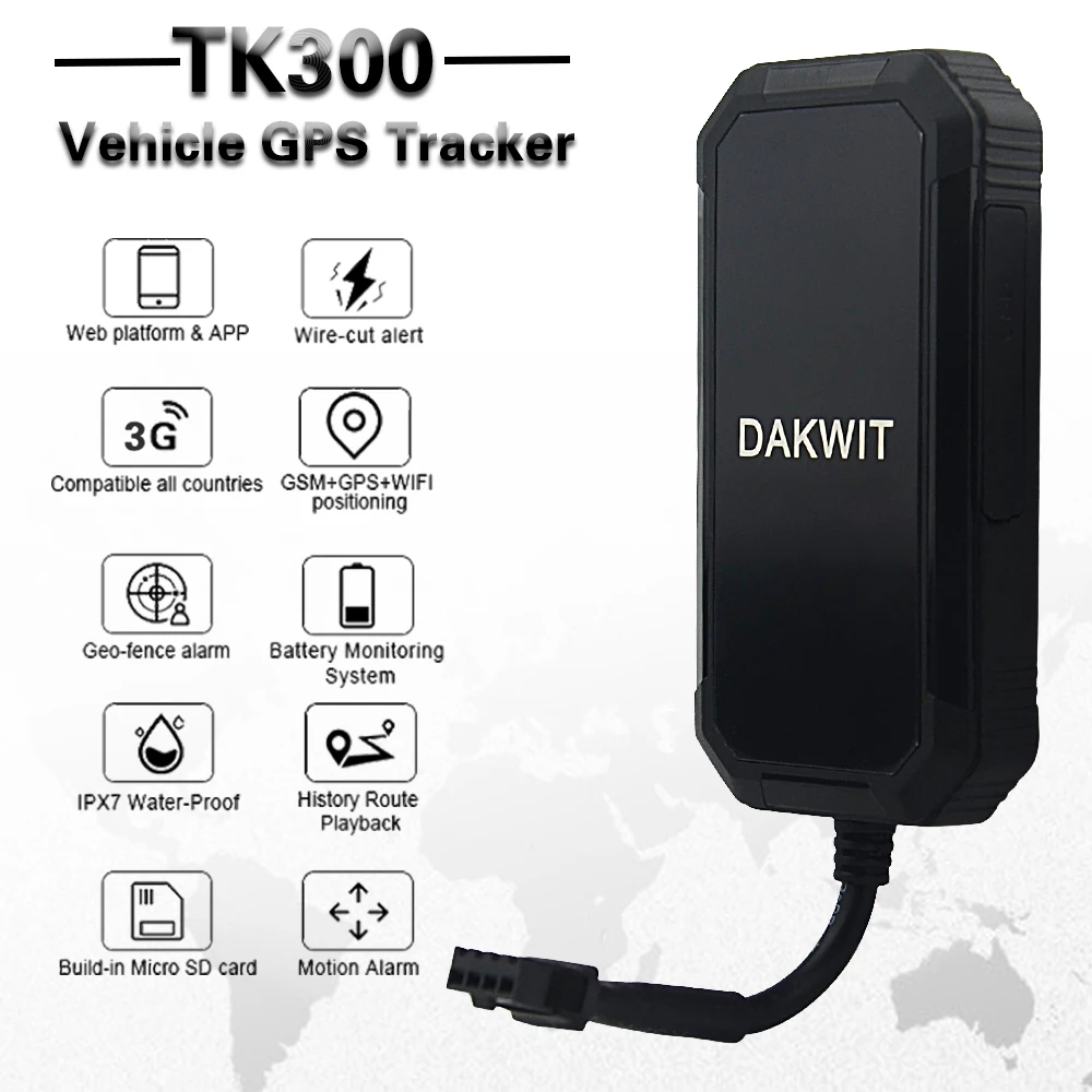Мини TK300 водонепроницаемый автомобиль 3g WCDMA gps трекер в реальном времени отслеживающее устройство геофенс вибрационная сигнализация Встроенная память