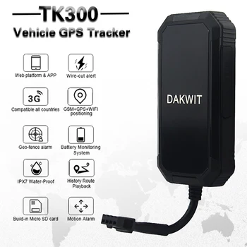 

Mini TK300 Waterproof Vehicle 3G WCDMA GPS Tracker Real-time Tracking Device Geofence Vibration Alarm Built-in Storage Memory