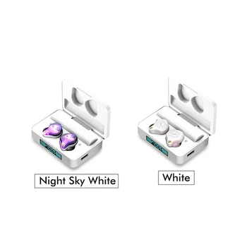 

Bluetooth V5.0 Earphones Touch-Control Wireless Headphones IPX7 Waterproof Sport Earbuds + 3600MAh Power Bank for All Phone