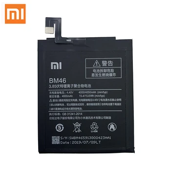 

Xiao Mi 100% Original BM46 Battery For Xiaomi Redmi Note 3 Note3 Pro Prime Batterie 4000mAh Real Capacity Rechargeable Batteria