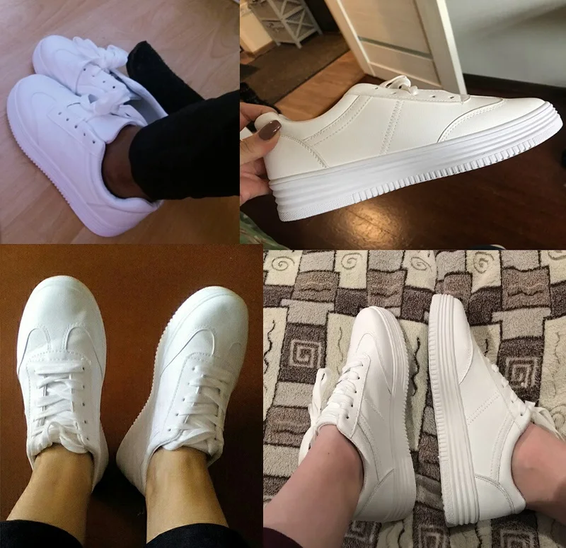 Летние белые кроссовки; женская повседневная обувь; женская обувь на платформе, увеличивающая рост; женская обувь с круглым носком; tenis feminino; Цвет черный, 44