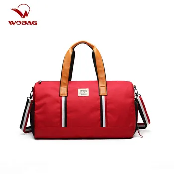 

Women Overnight Weekend Traveling Bag Ladies Solid Color Handbag Big Gym Bag Light Luggage Men Foldable Duffle Bags