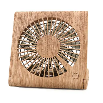 

USB 5V 4.5W Wood Grain Ultra-Thin Foldable Fan For Notebook Household Appliances