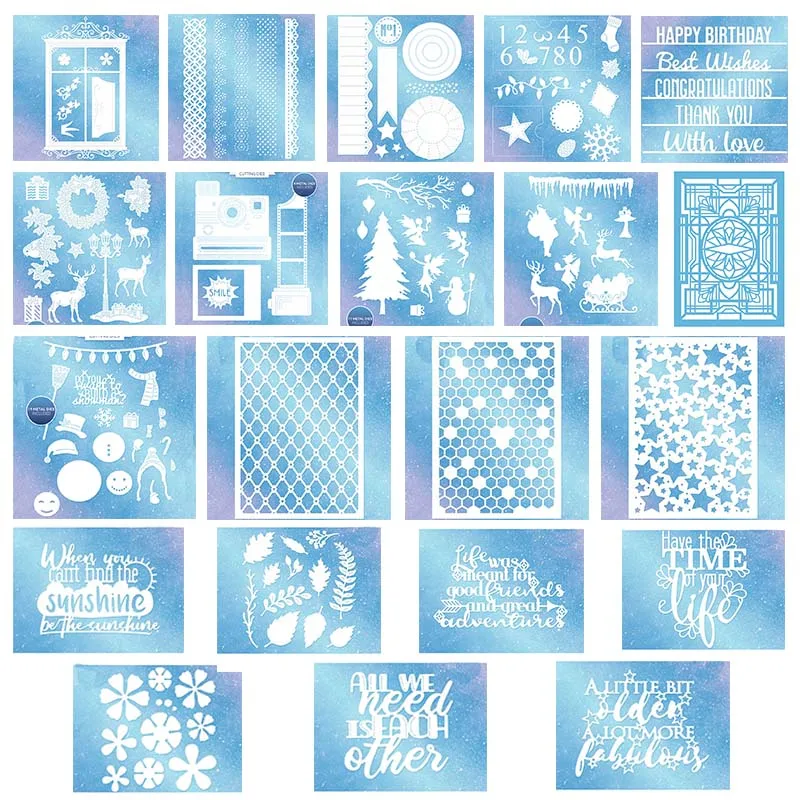 

Moose Flower Numbers Camera Snowman Metal Cutting Dies Scrapbooking DIY Crafts Card Album Making Stencil New Die Cuts 2020